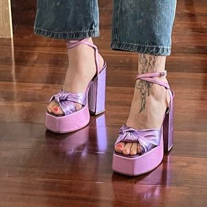 JEFFREY CAMPBELL Purple Platform Sandals